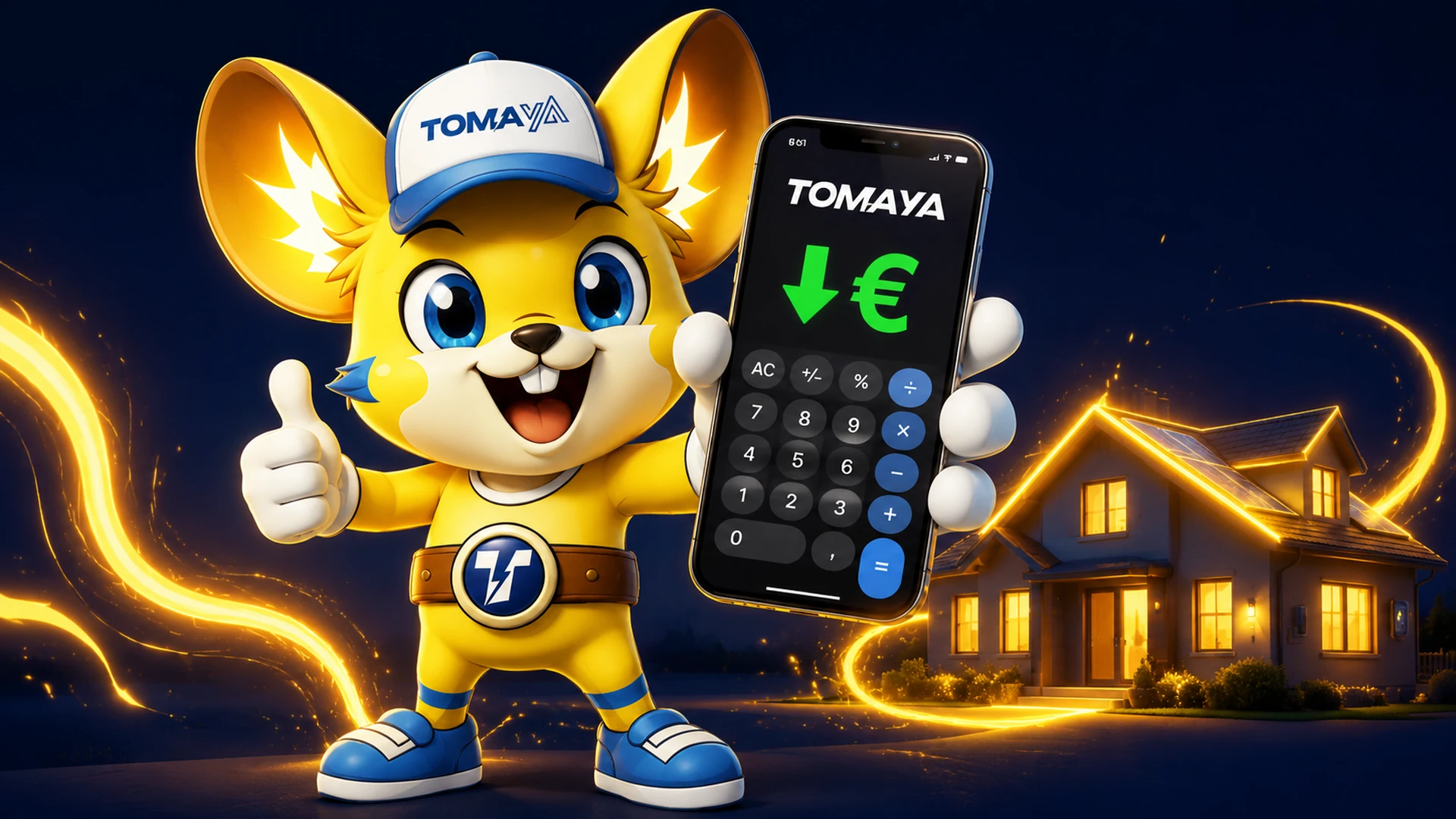 Tommy con el móvil calculando tu tarifa
